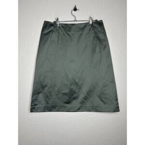 Ter Eat Bantine Gray A Line Skirt Zip Pockets Italian Size 46 US 10 New Designer